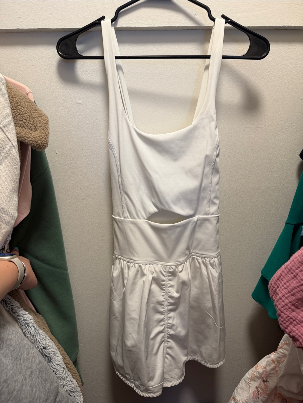 White Women's Sleeveless athletic jumper
